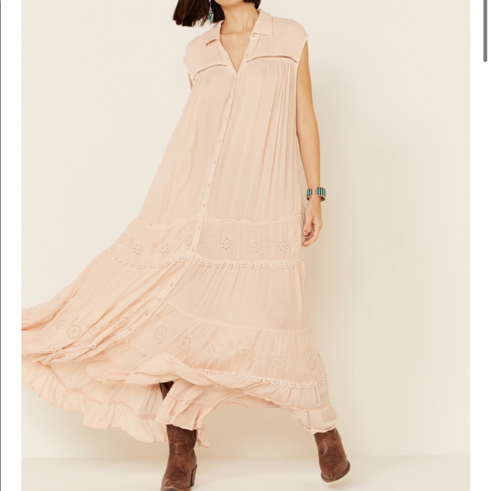 FREE PEOPLE PRETTY COZY MAXI